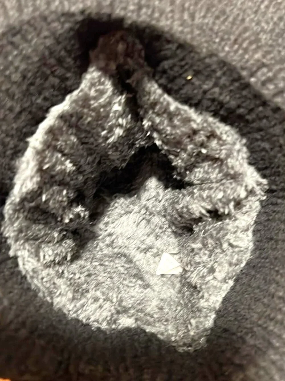 Black Ribbed Knit Winter Hat with Brim — 100% Acrylic, Cozy & Warm